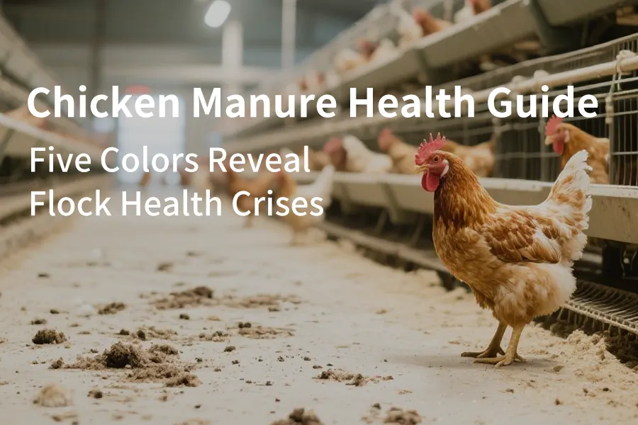 chicken manure health guide five colors reveal flock health crises