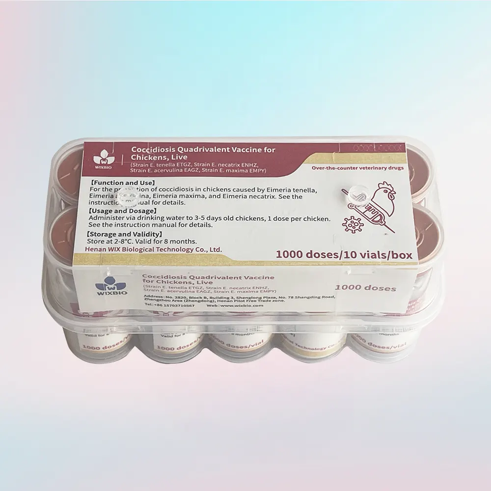 coccidiosis live vaccine for chickens (4 strain)