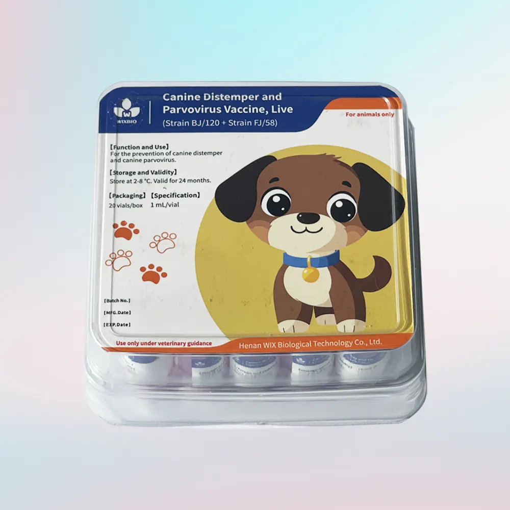 live canine distemper & parvovirus vaccines