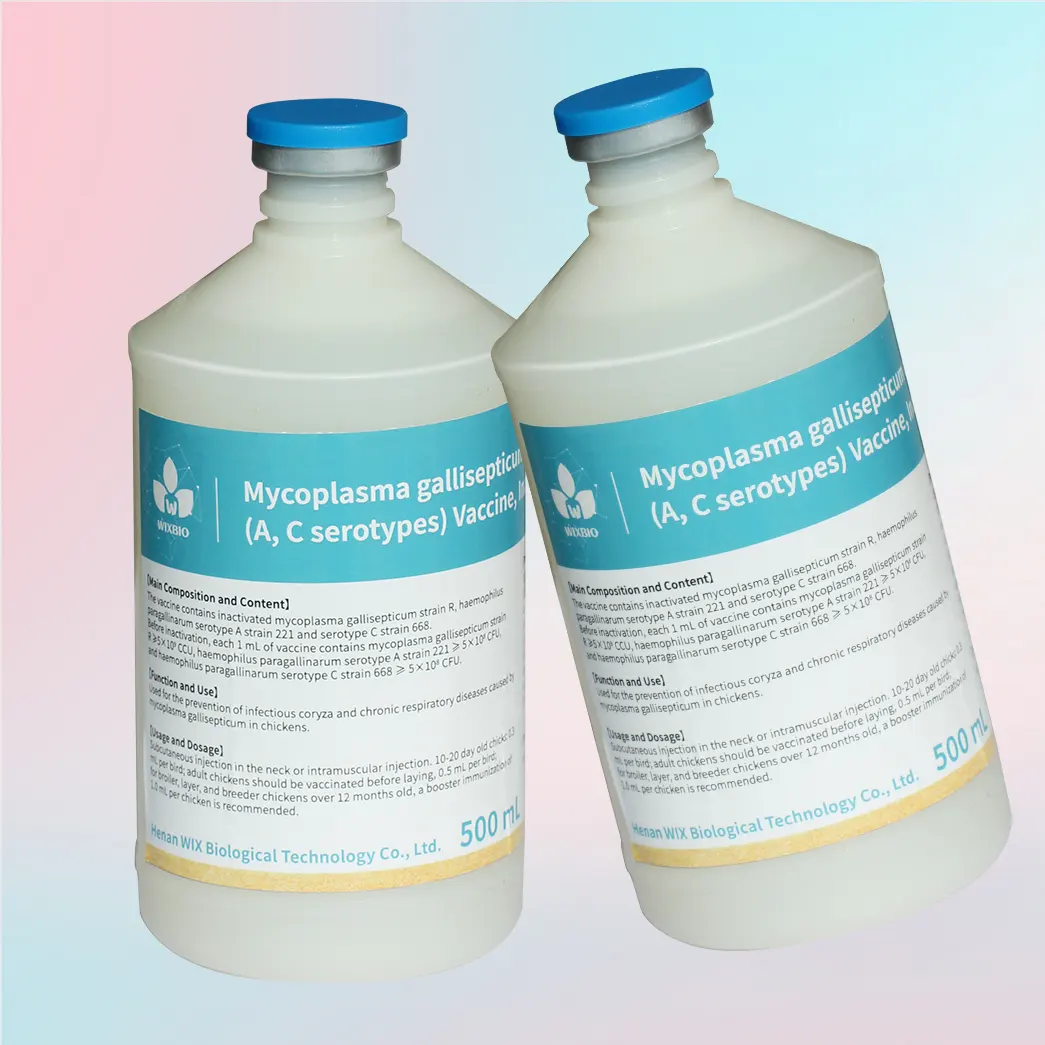 mycoplasma gallisepticum + infectious coryza vaccine