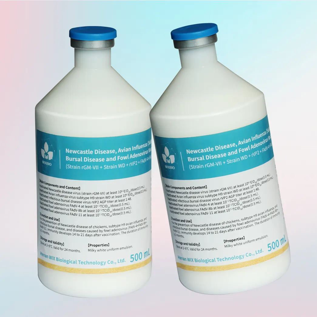 newcastle disease, ai (h9), ibd & fowl adenovirus vaccine